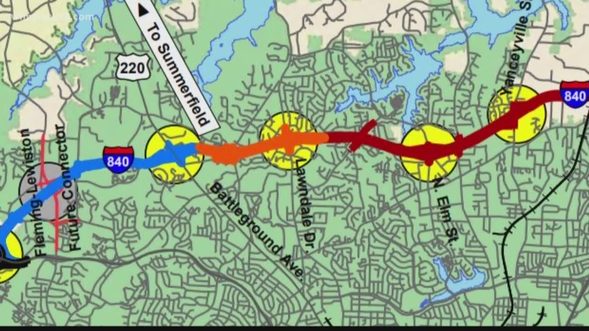 Greensboro Crews Clear Trees For Urban Loop Project