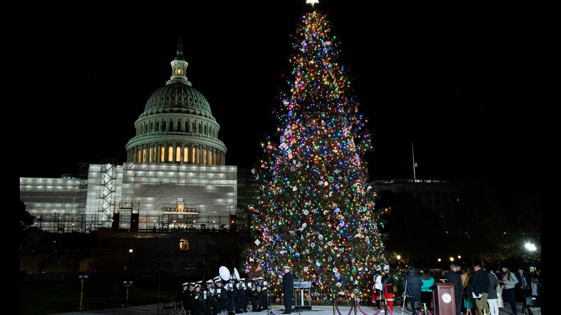 U S Capitol Christmas Tree Lighting Ceremony Kiiitv Com