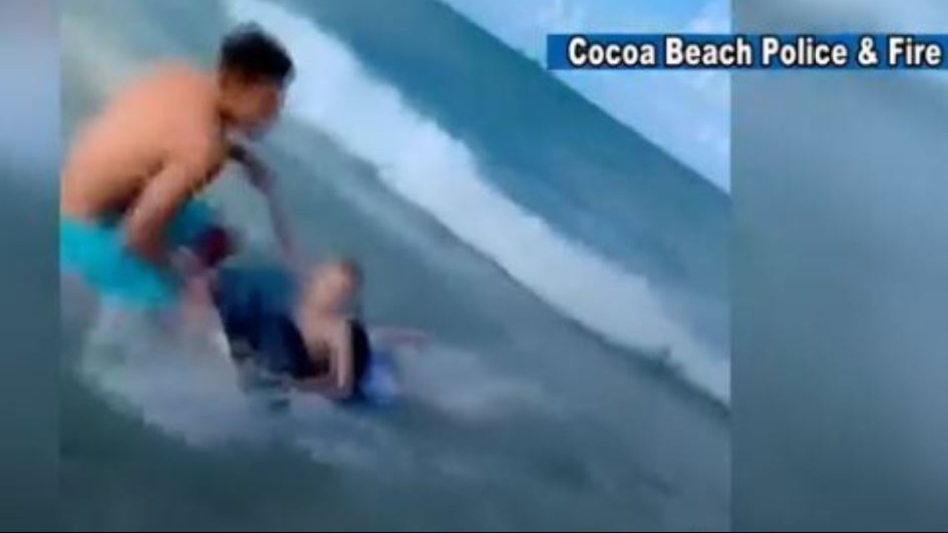When an off-duty officer saw a shark getting dangerously close to a young boy at Cocoa Beach, he knew he had to act.