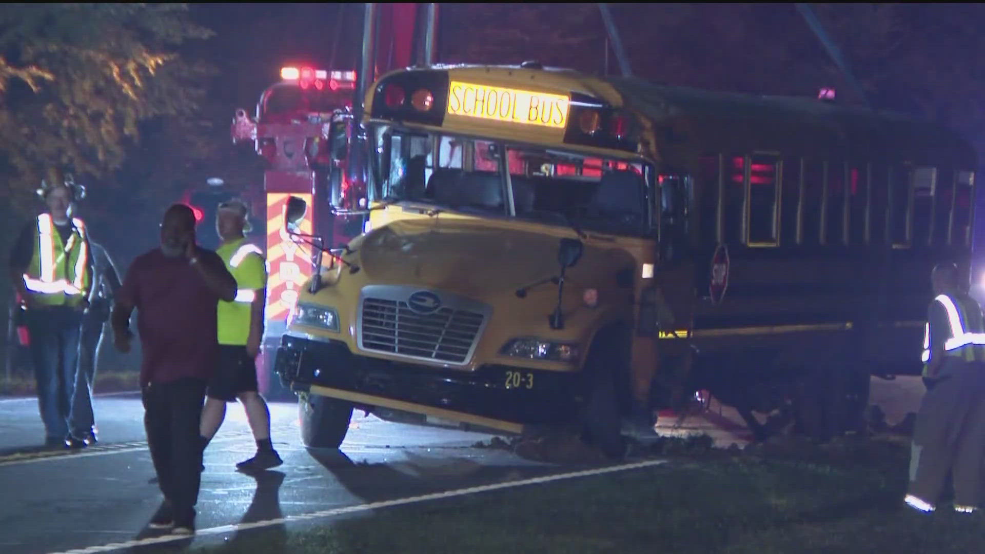 The incident happened late Thursday night on Highway 101, where over 10 Rome High School students were injured when the school bus was involved in a crash.