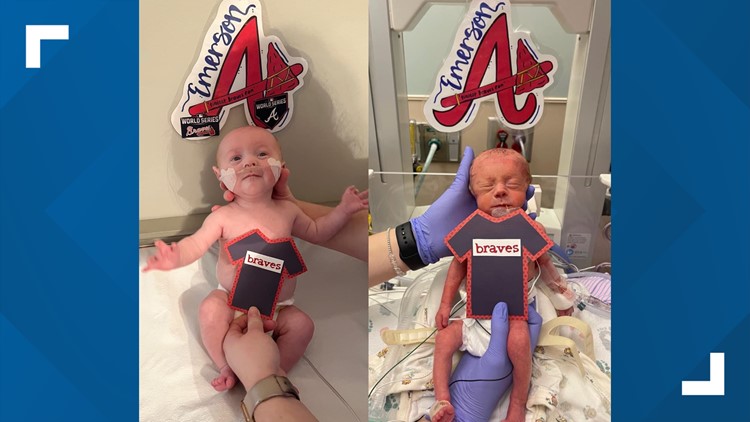 'Tiniest Braves fan' who was in NICU during World Series making great progress