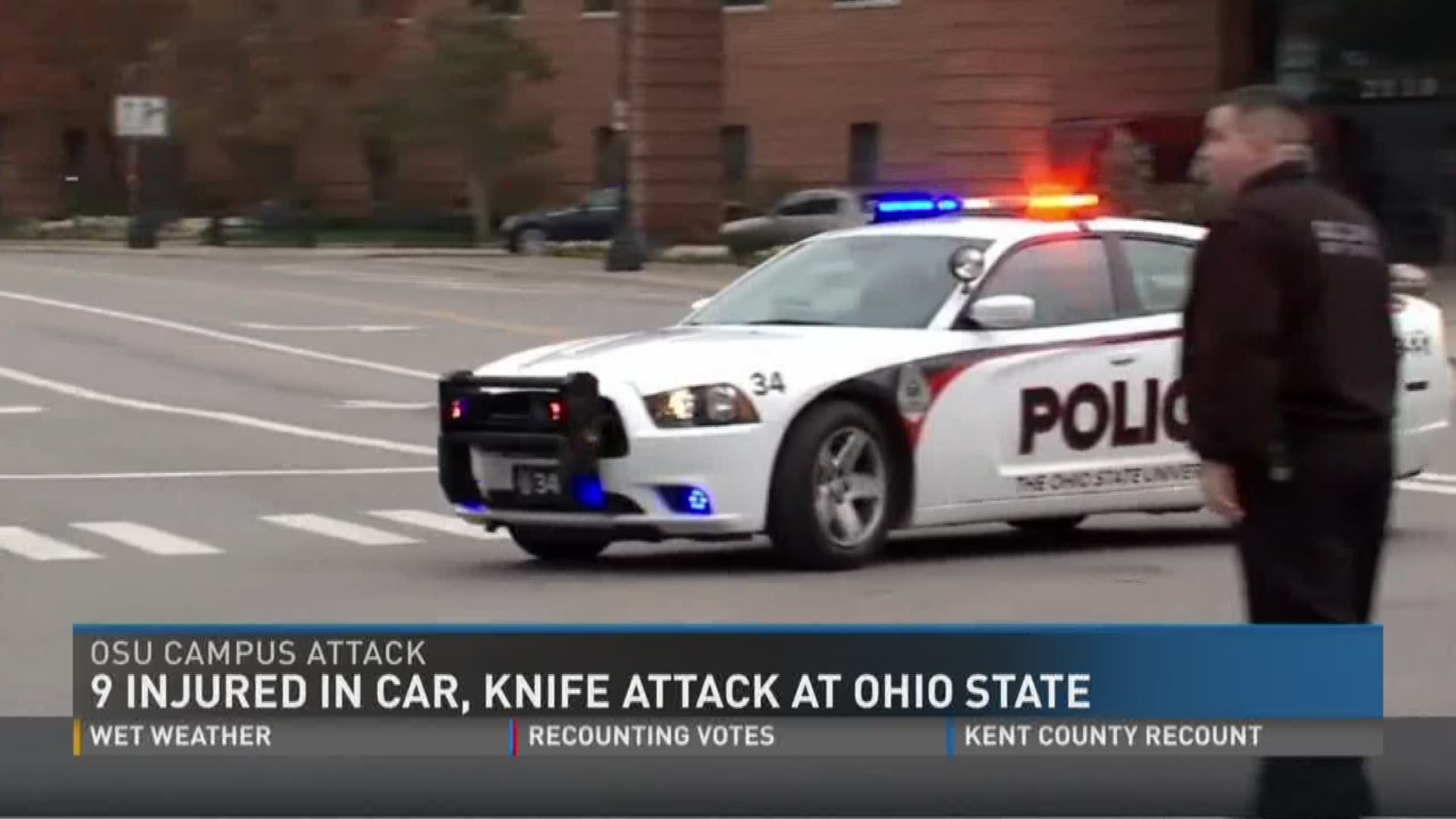 Investigators say the Ohio State University student who intentionally ran into people on the campus then began stabbing others is dead.